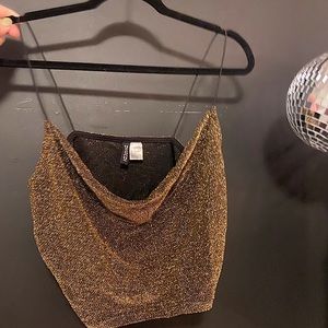 Sparkly scoop neck top